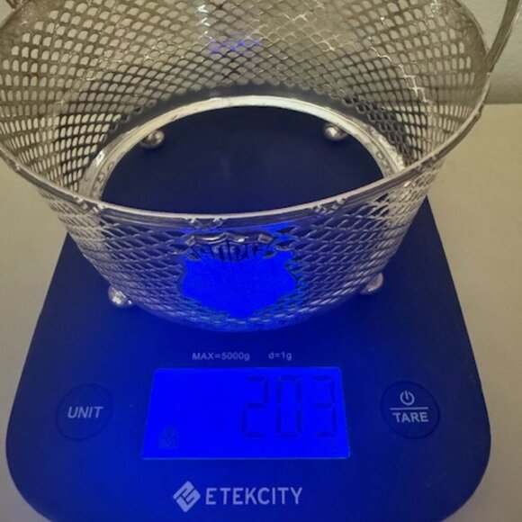 antique sterling basket trophy - Picture 6 of 8